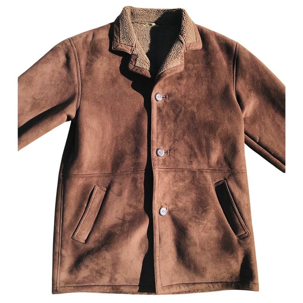 VTG Men's Norm Thompson sixty percent Polyester faux Suede SZ Medium